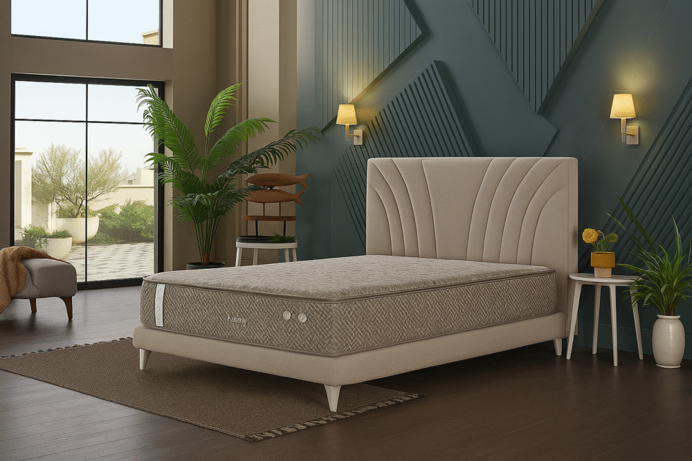 Boxspringbett + Kopfteil Toria + Matratze Dream Bamboo