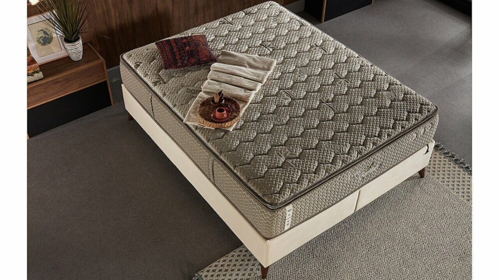 Boxspringbett + Kopfteil Toria + Matratze Dream Bamboo – Bild 3