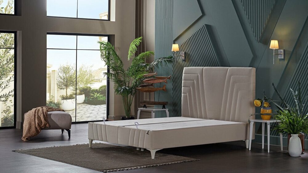Boxspringbett + Kopfteil Toria + Matratze Dream Bamboo – Bild 2