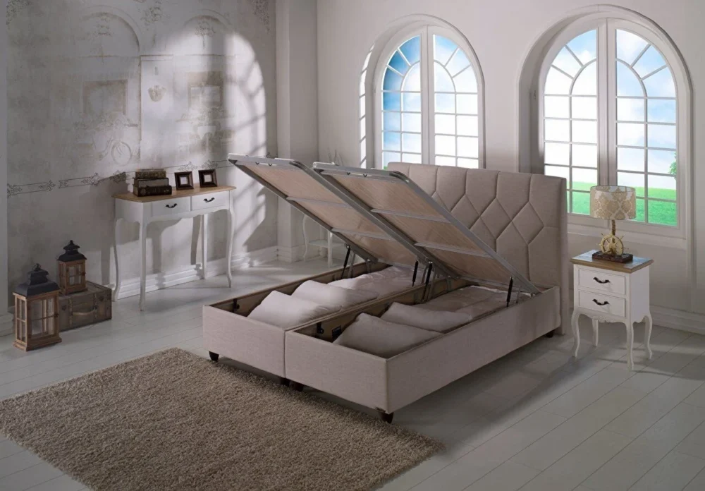 Boxspringbett + Kopfteil Sleepy + Matratze Dreamwell – Bild 2