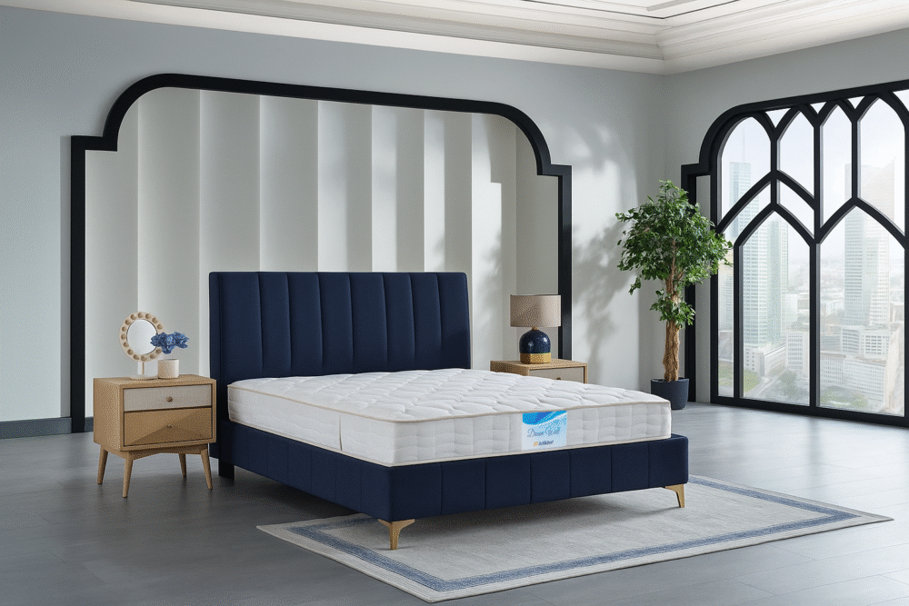 Boxspringbett + Kopfteil Aston + Matratze Dreamwell